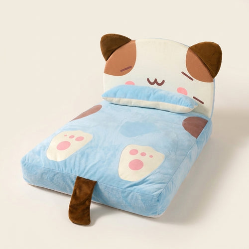 Calming Plush Dog Bed, Raised Rim and Non-Slip Base
