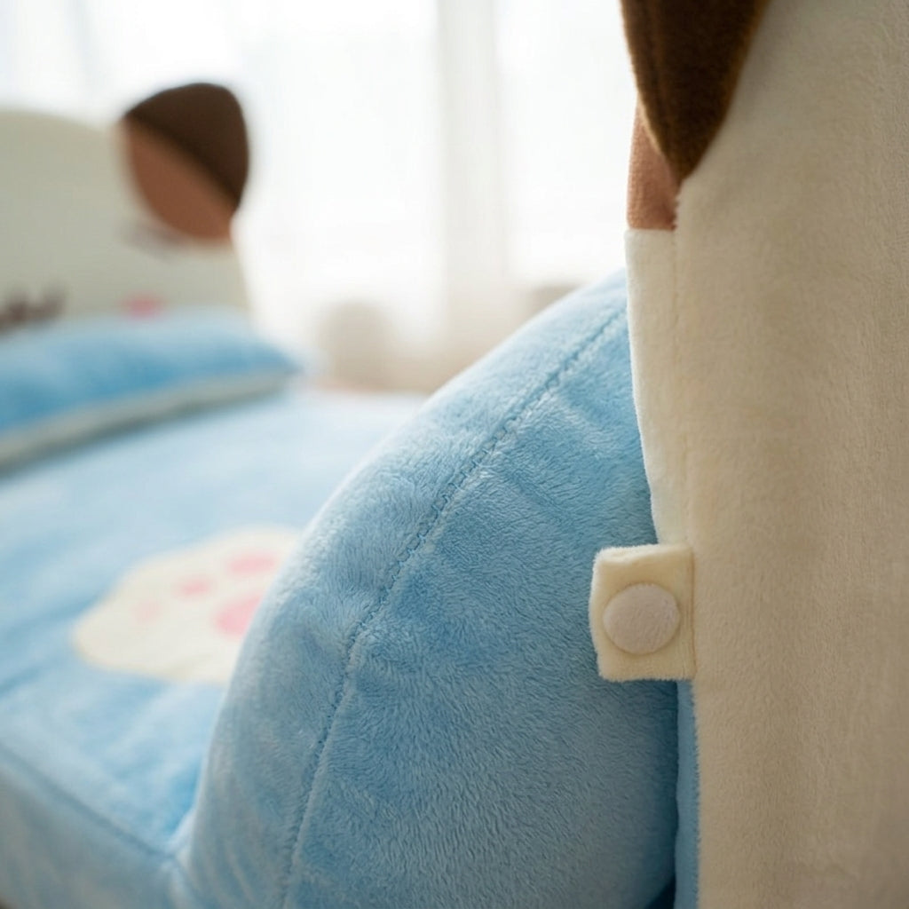 Calming Plush Dog Bed, Raised Rim and Non-Slip Base