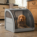 Dog Car Booster Seat, Raised Travel Bed with Safety Tether