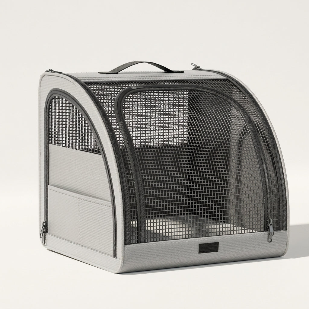Dog Car Booster Seat, Raised Travel Bed with Safety Tether
