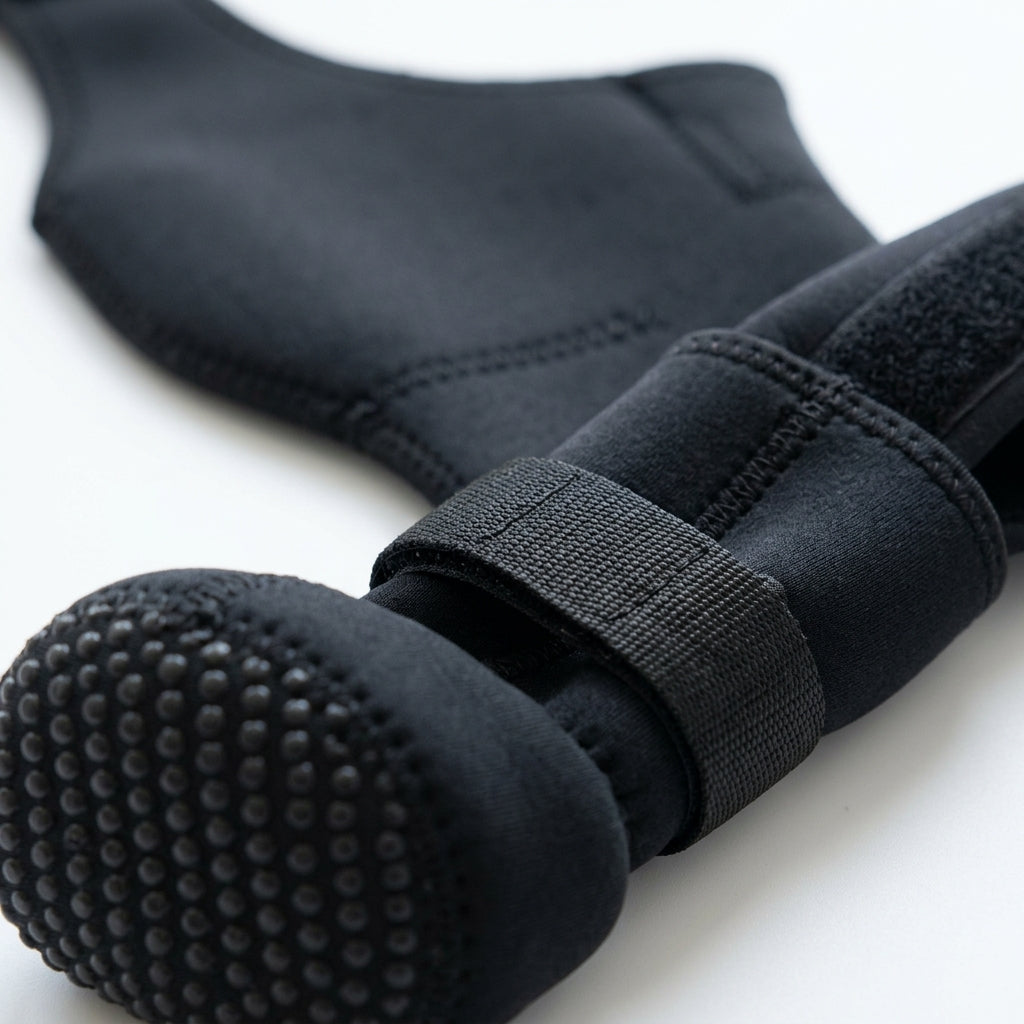 Dog leg sleeve, non-slip rubber sole, breathable paw protection, Right, detail