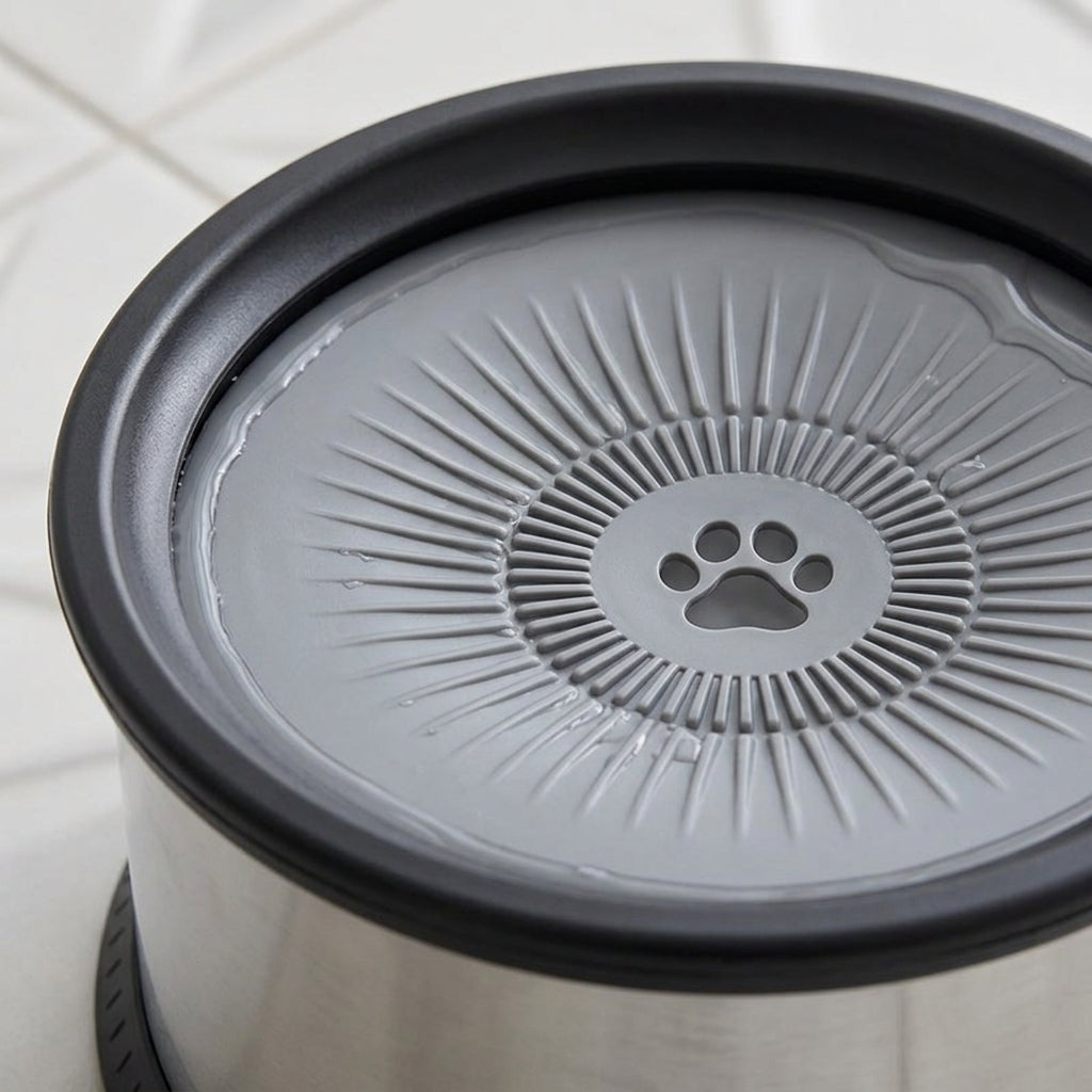 Elevated Stainless Steel Dog Bowl, Non-Slip