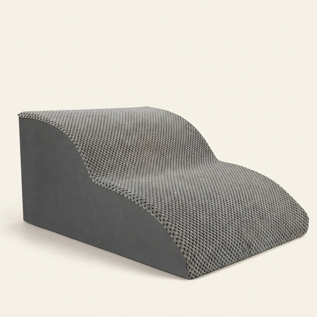 Dog stairs, non-slip foam, removable washable cover, 2 steps, studio