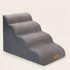 Dog stairs, non-slip foam, removable washable cover, 4 steps, studio