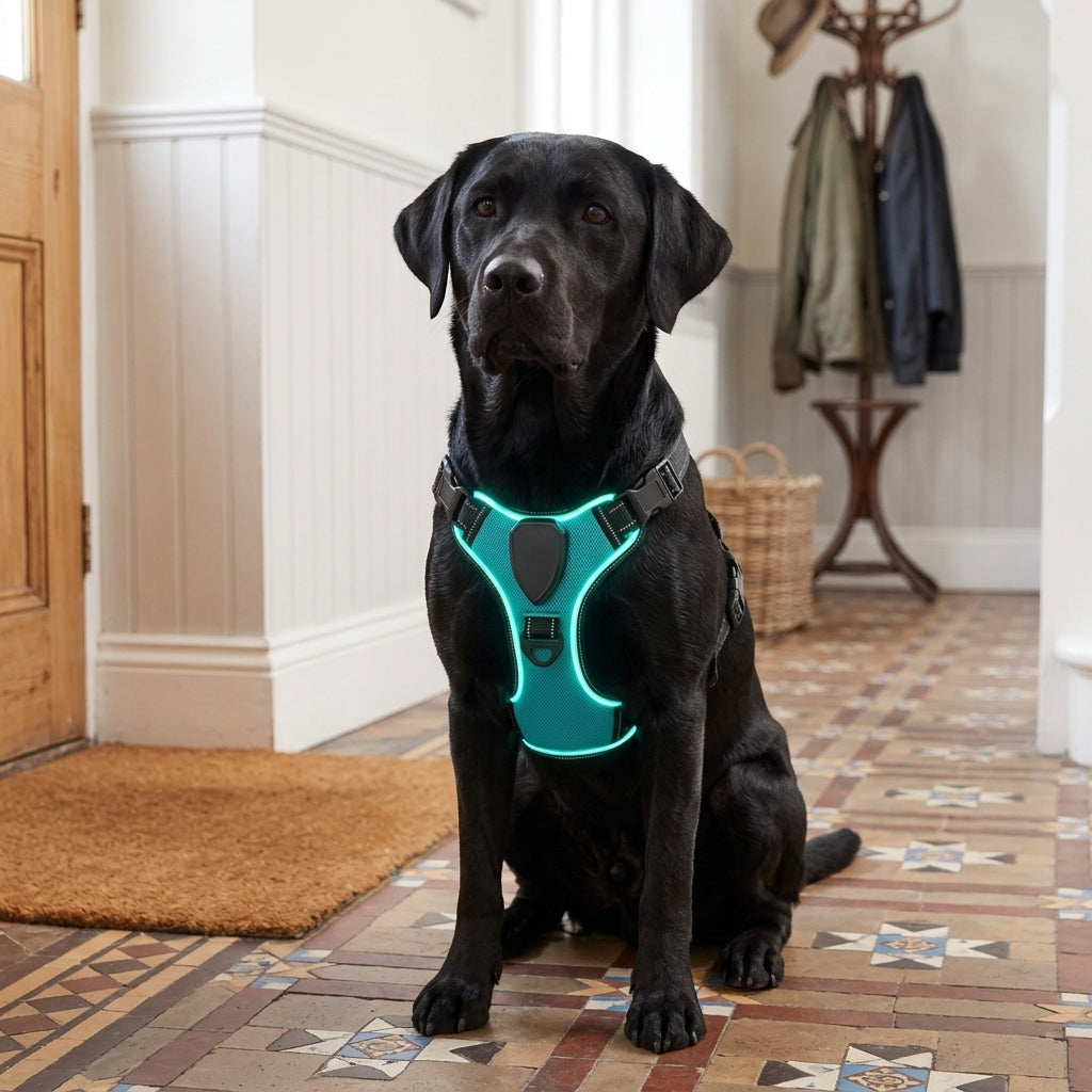 LED Dog Collar, USB Rechargeable Night Safety