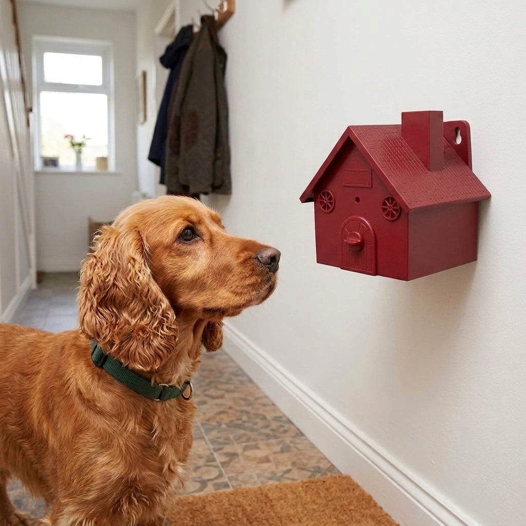 Anti bark device, ultrasonic dog deterrent, USB rechargeable, Red