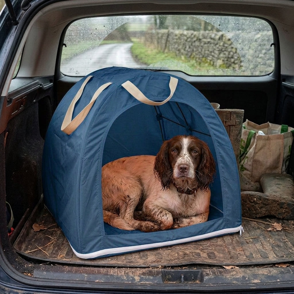 Pop up dog tent, folds flat with carry bag, portable shelter, Tent