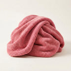 Dog drying towel, ultra absorbent microfibre, machine washable, Pink medium, studio