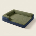 Dog sofa mat, quilted with raised bolsters, non-slip base, washable, L90X65X16Cm, studio
