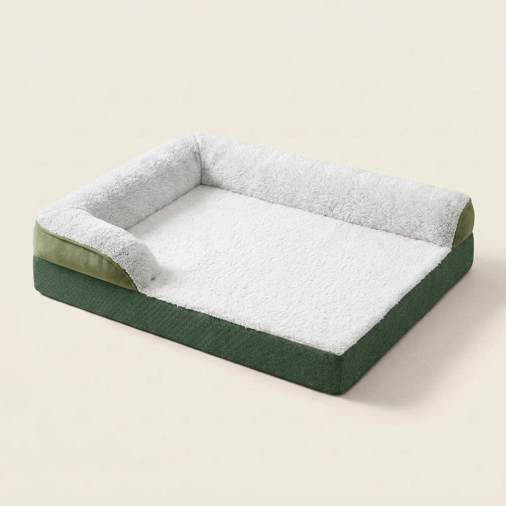 Dog sofa mat, quilted with raised bolsters, non-slip base, washable, M75X50X16Cm, studio