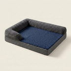 Dog sofa mat, quilted with raised bolsters, non-slip base, washable, Xl105X75X20Cm, studio