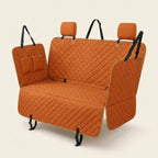 Dog car seat mat, waterproof Oxford fabric, machine washable, Orange edge with net, studio