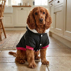 Dog Jacket Reflective: Quilted dog coat, reflective padded jacket with warm lining, Black