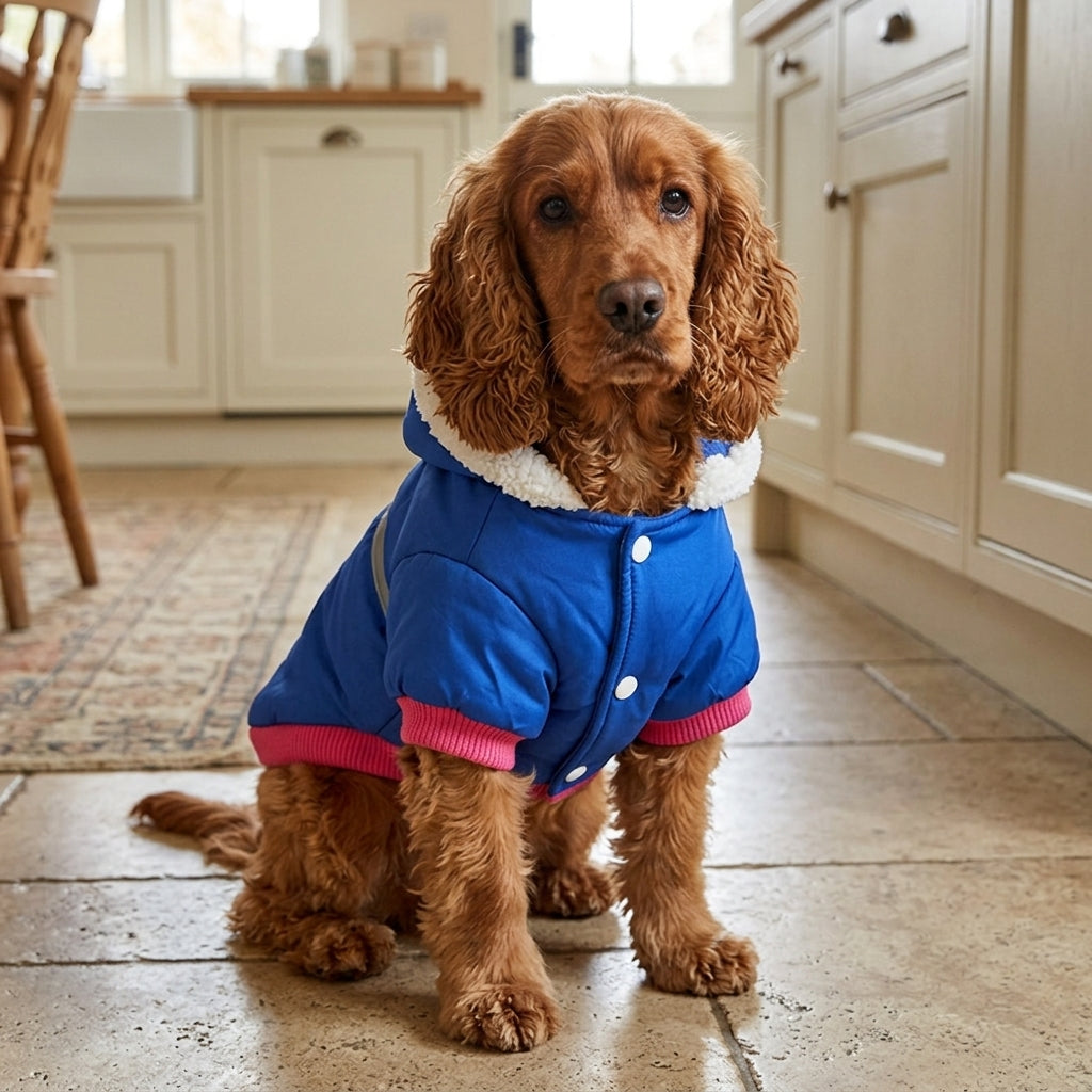 Reflective Padded Dog Coat, Warm Winter Jacket, Reflective
