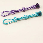 Rope dog toy, dense knotted chew toy for tug and play, Colorful 4, studio