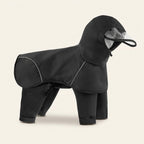 Dog raincoat, full body coverage with hood and leg protection, view 2