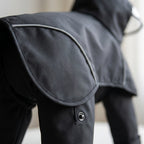 Dog raincoat, full body coverage with hood and leg protection, view 3