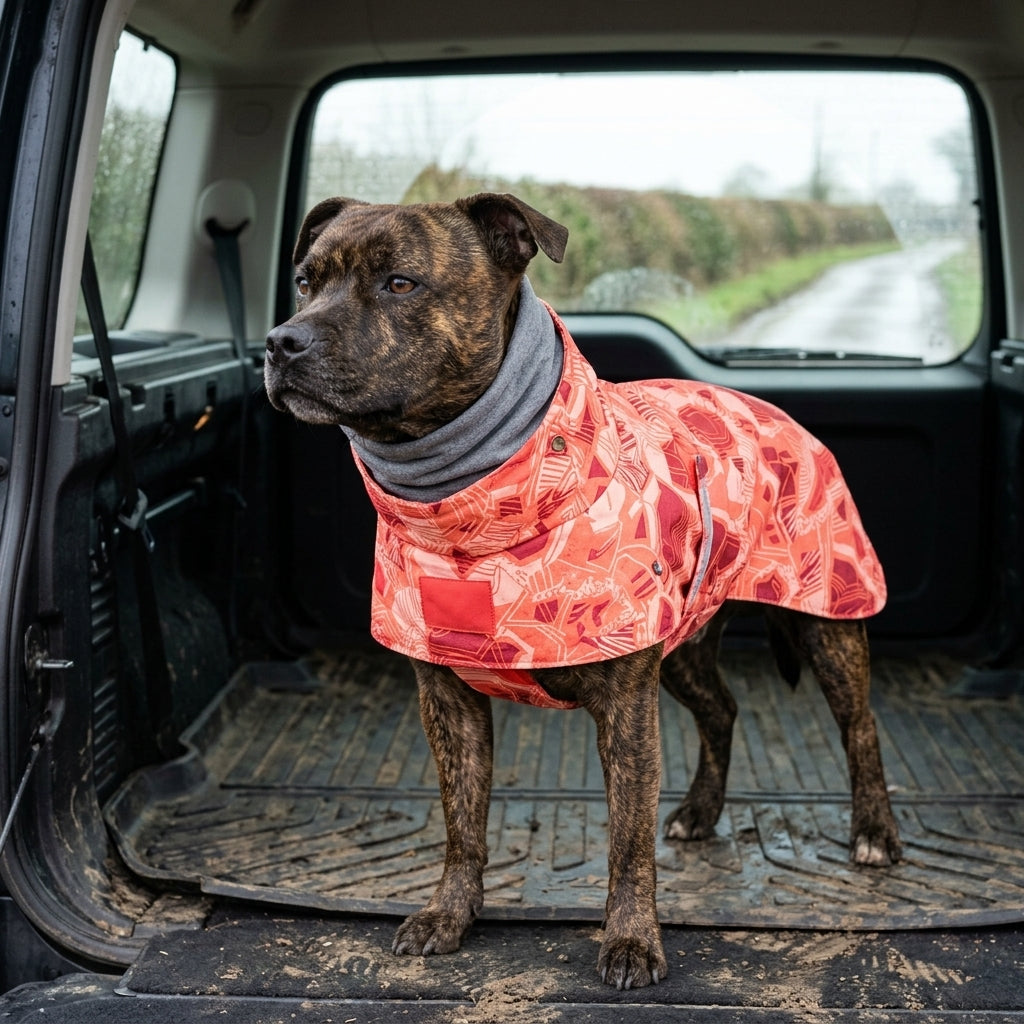 Waterproof Dog Raincoat, Full Coverage with Hood, Extra Warm