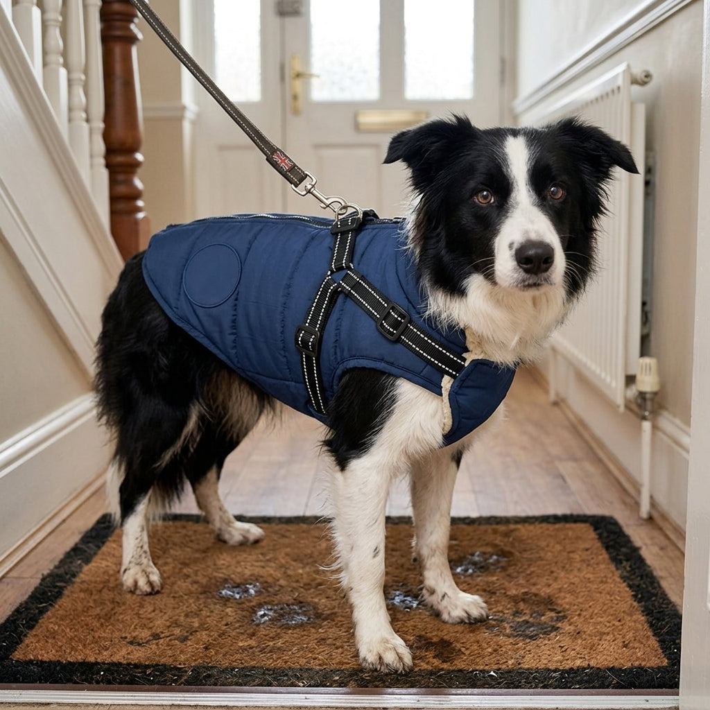 Waterproof Dog Raincoat, Full Coverage with Hood, Waterproof